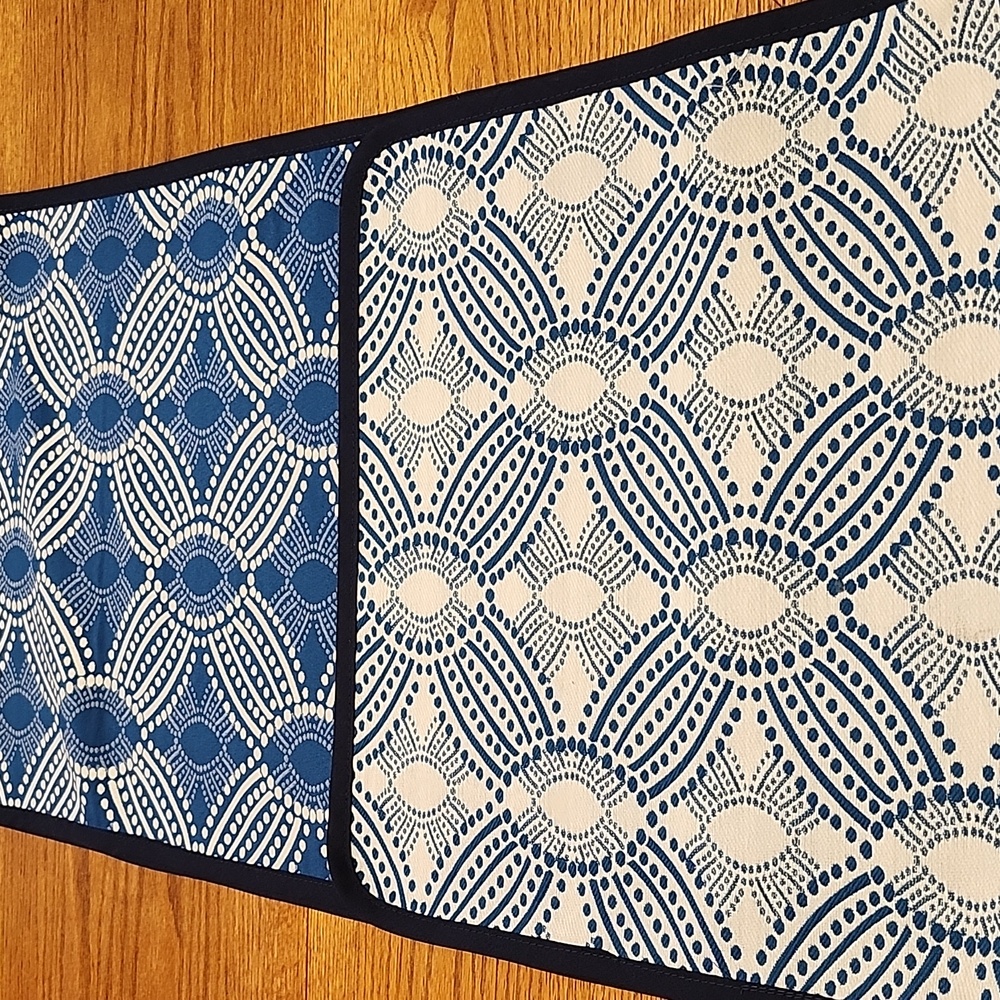Elegant reversable handmade table runner